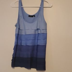 Ombre blue tank top
